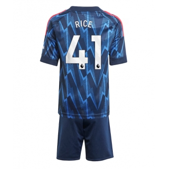 Arsenal Declan Rice #41 Maglia Gara Trasferta Repliche 2025-26 Bambino Maniche Corte